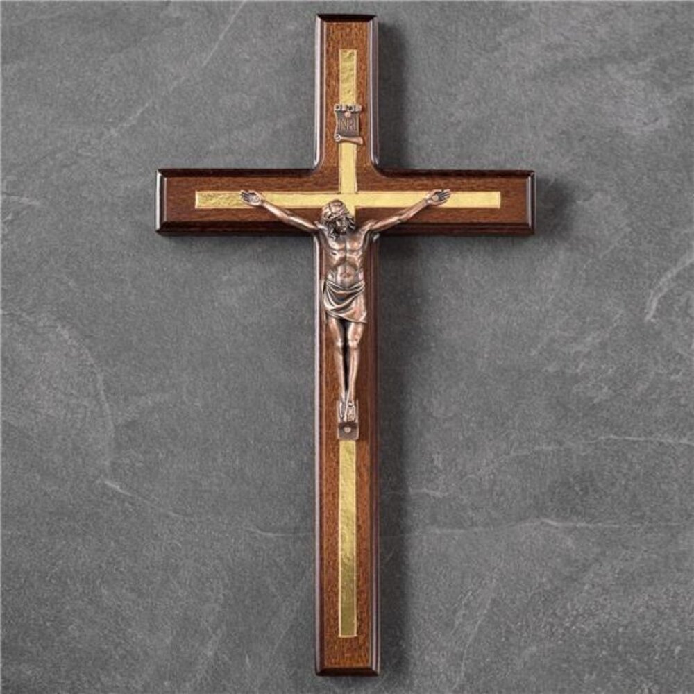 Asterom Crucifix Wall Cross - Handmade Wood Cross Wall Decor - Catholic - Picture 4 of 10